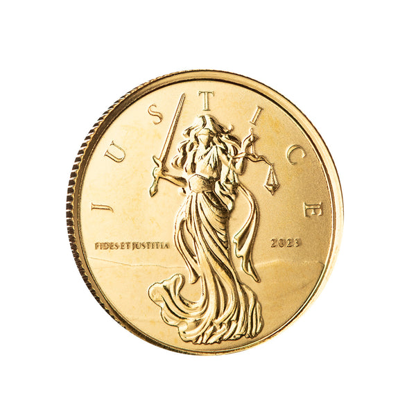 2023 Gibraltar Lady Justice 1 /10th oz Gold Coin
