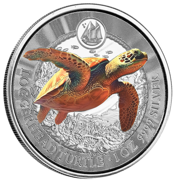2023 Cayman Islands | Loggerhead Turtle 1 oz Silver Colorized Coin