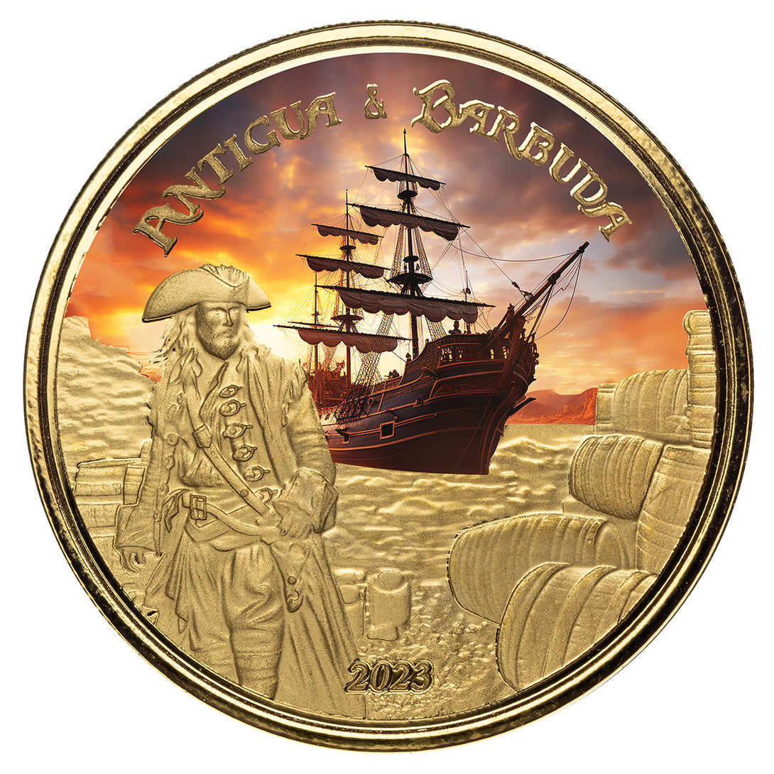 2023 EC8 Antigua & Barbuda | Rum Runner 1 oz Gold Color Coin – United ...