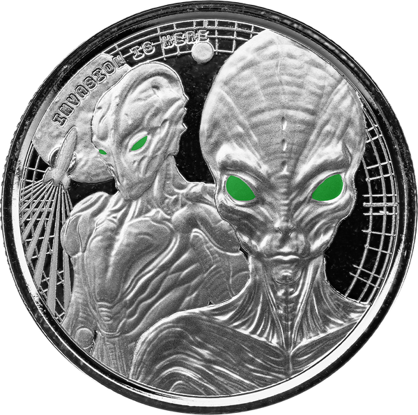 2023 Ghana Alien 1/2 oz Silver Coin