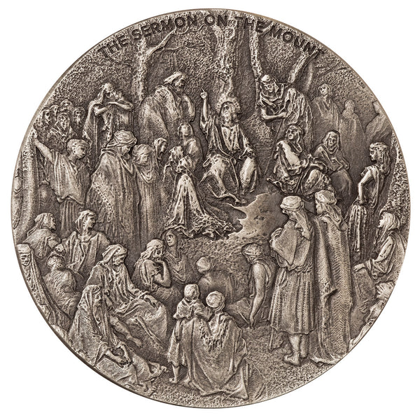 2023 Biblical Series 'The Sermon on the Mount' 2 oz Silver Antique Coin