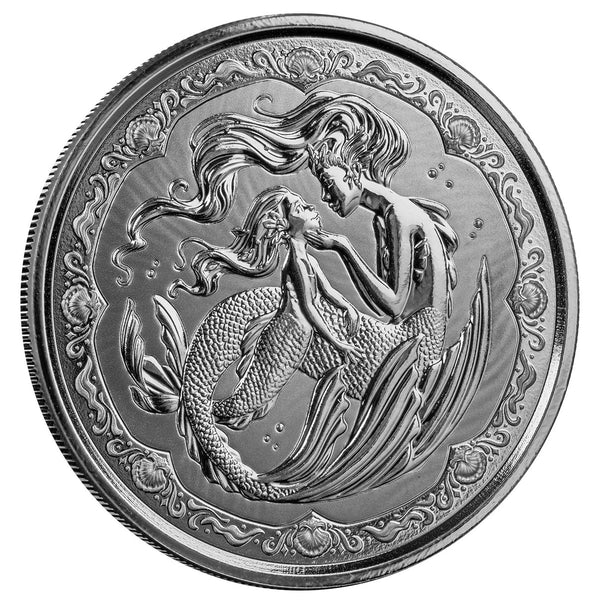 2023 Samoa Mermaid Mother & Daughter 1 oz Silver Coin