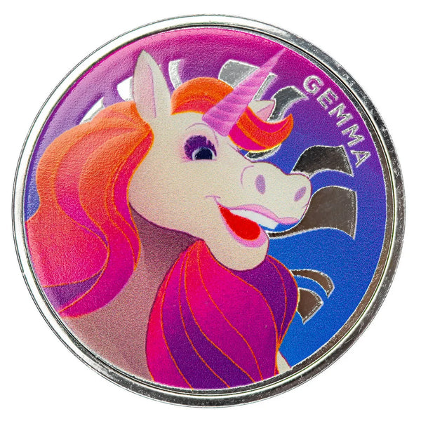 Scottsdale Crew | Gemma the Unicorn 1 oz Silver Colorized Round