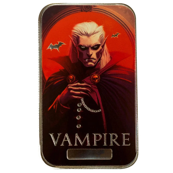 2024 Monster Collection Vampire - Limited Edition 1 oz Silver Colorized Bar