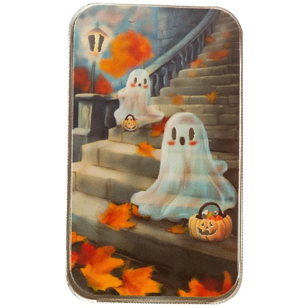 Social Treats 1 oz Silver Colorized Bar