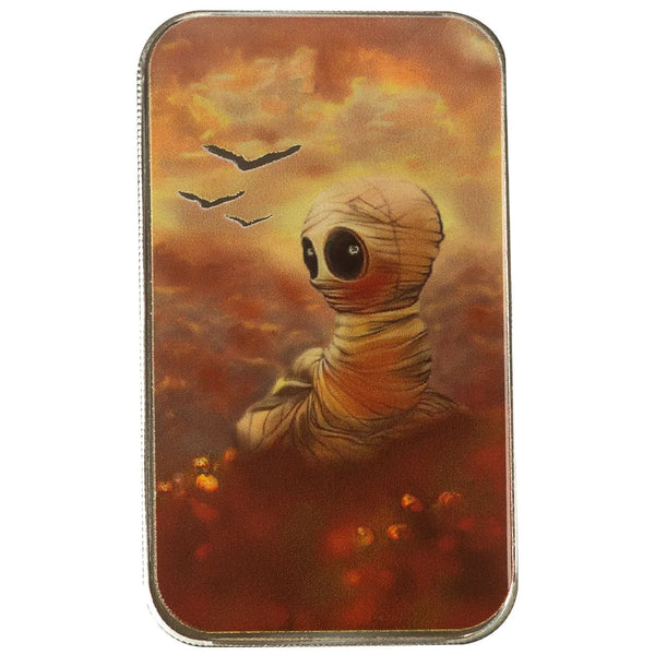 When is Halloween? 1 oz Silver Colorized Bar