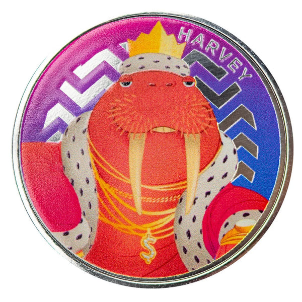 Scottsdale Crew | Harvey the Walrus 1 oz Silver Colorized Round