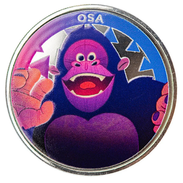 Scottsdale Crew | Osa the Gorilla 1 oz Silver Colorized Round