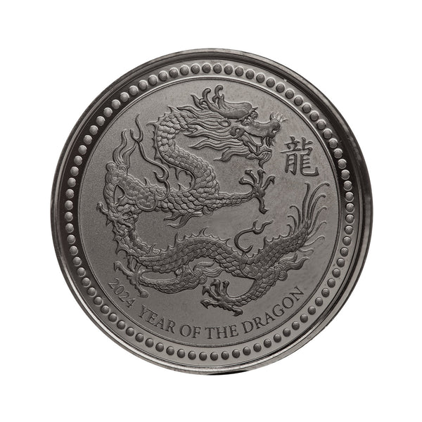 2024 Samoa Year of the Dragon Half oz Silver Proof Like Coin