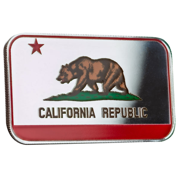 California State Flag 1 oz Silver Color Bar