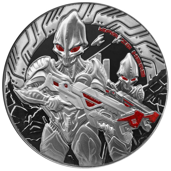 2024 Samoa Alien 1 oz Black Rhodium Plated Silver Coin