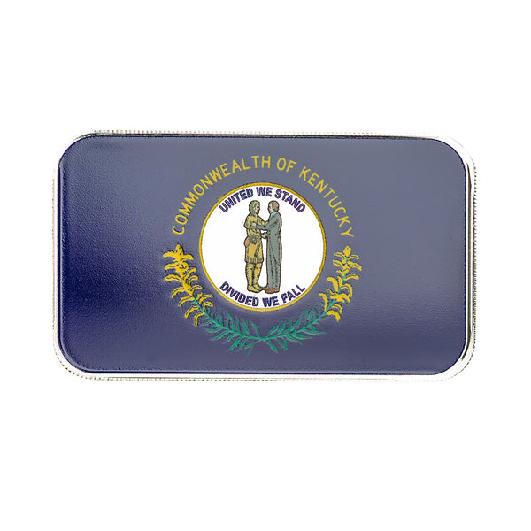 Kentucky State Flag 1 oz Silver Color Bar