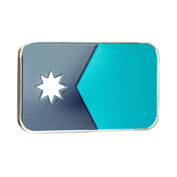 Minnesota State Flag 1 oz Silver Color Bar