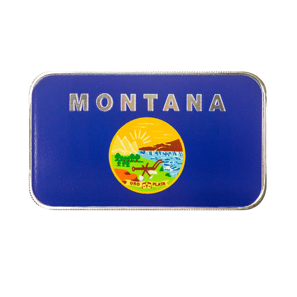 Montana State Flag 1 oz Silver Color Bar