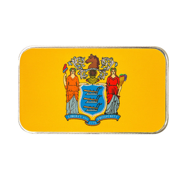 New Jersey State Flag 1 oz Silver Color Bar