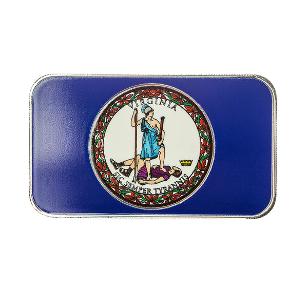 West Virginia State Flag 1 oz Silver Color Bar