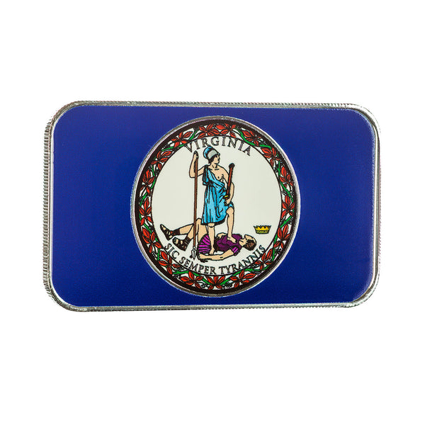 Virginia State Flag 1 oz Silver Color Bar