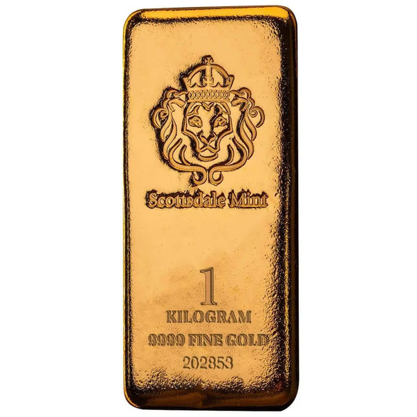 Scottsdale Gold Cast Bar 1 Kilo Gold Cast Bar