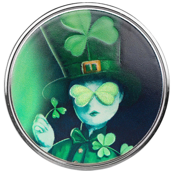 Mr. Shamrock 1 oz Silver Colorized Round