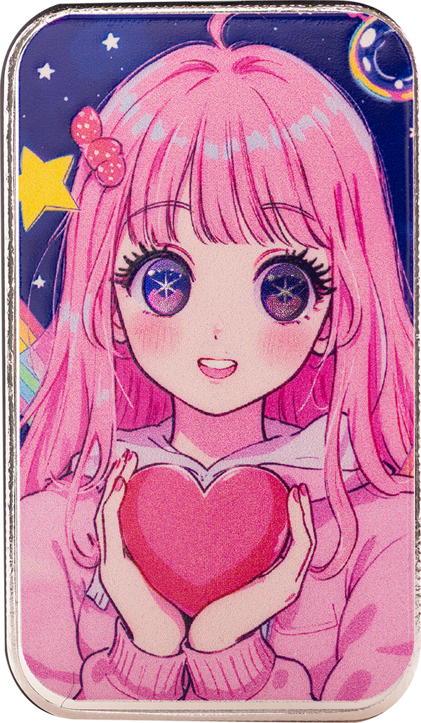 Valentine's Day | Anime Lover 1 oz Silver Colorized Bar
