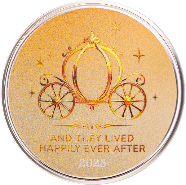 Valentine's Day | And They Lived Happily Ever After 1 oz Silver Colorized Round