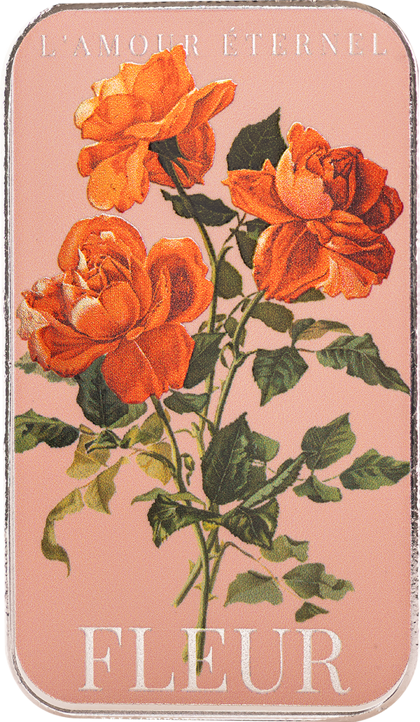 Valentine's Day | L'amour Éternel 1 oz Silver Colorized Bar