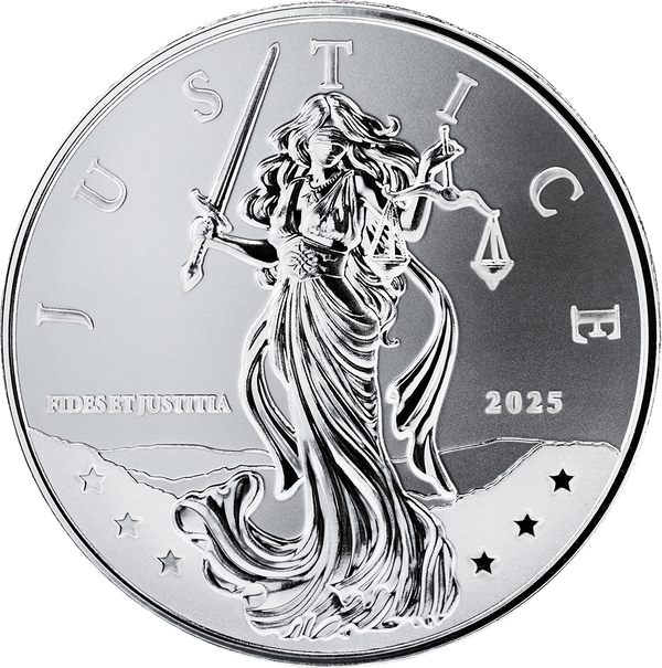 2025 Niue Lady Justice 1 oz Silver Coin