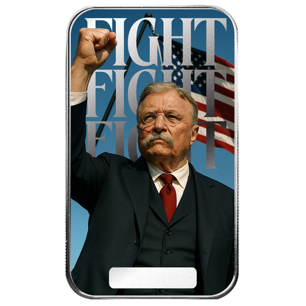 Americana | Fight Fight Fight 1 oz Silver Serialized Color Bar