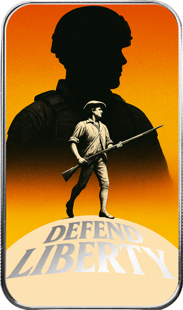 Americana | Defend Liberty 1 oz Silver Colorized Bar