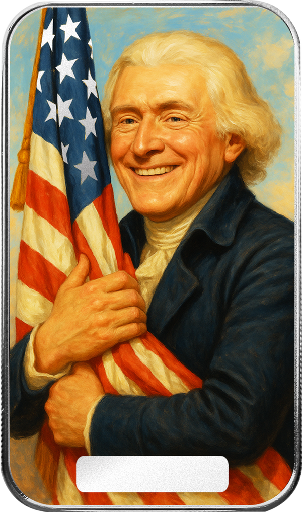 Americana | Stars, Stripes, & Smiles 1 oz Silver Serialized Color Bar