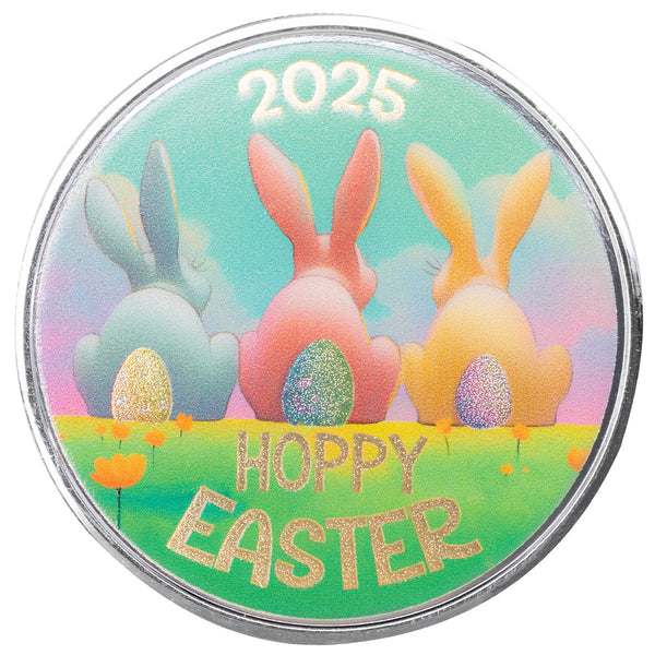 Easter | Backyard Buddiesn 1 oz Silver Colorized Round