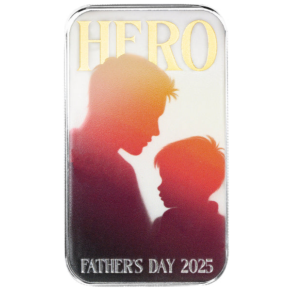Father’s Day | My Hero 1 oz Silver Colorized Bar