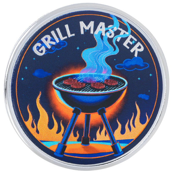 Father’s Day | Grilling with Dad 1 oz Silver Colorized Round