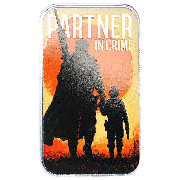 Father’s Day | Partner in Crime 1 oz Silver Colorized Bar