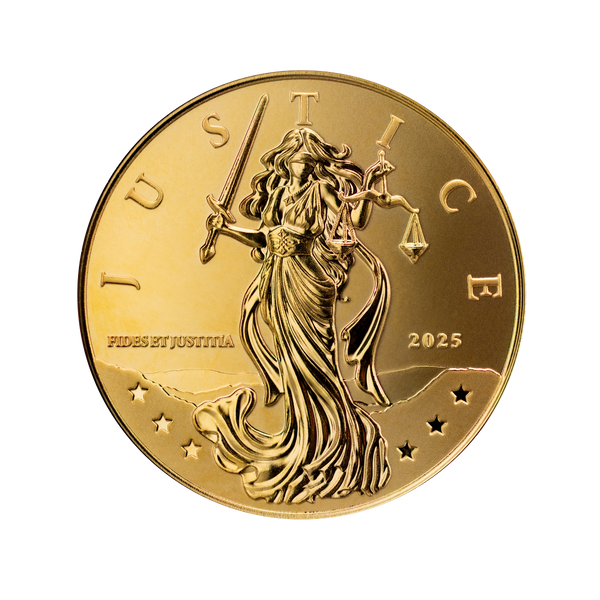 2025 Niue Lady Justice 1 oz Gold Coin