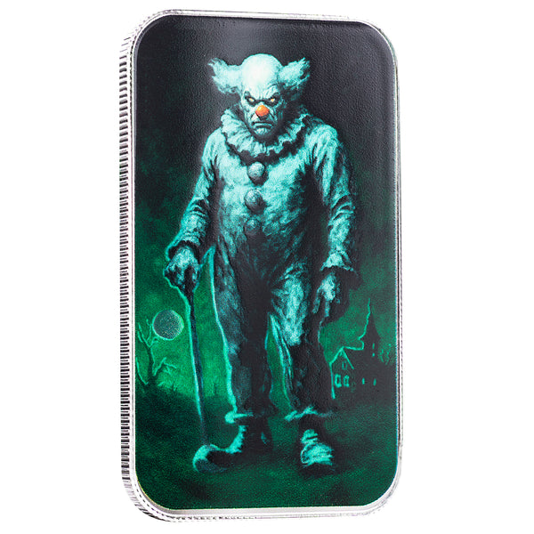 Carnival Clown 1 oz Silver Colorized Bar