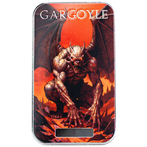 2025 Monster Collection | Gargoyle 1 oz Silver Serialized Colorized Bar