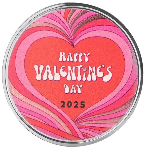 Valentine's Day | Happy Valentine's Day 1 oz Silver Colorized Round
