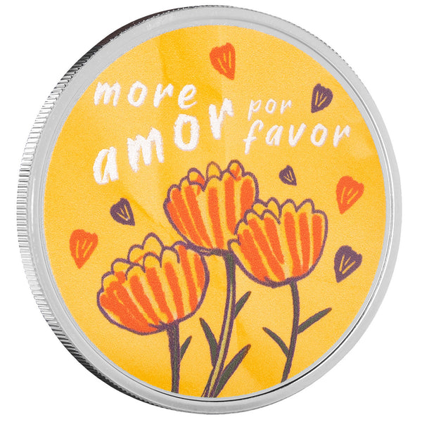 Valentine's Day | More Amor Por Favor 1 oz Silver Colorized Round