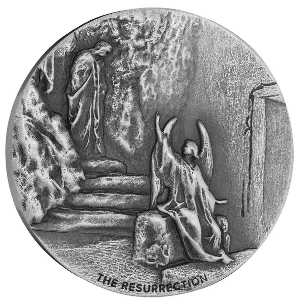 2024 Biblical Series: The Resurrection 2 oz Silver Antique Coin