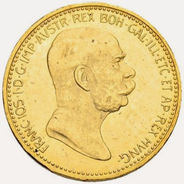 20 CORONA GOLD COIN - Obverse