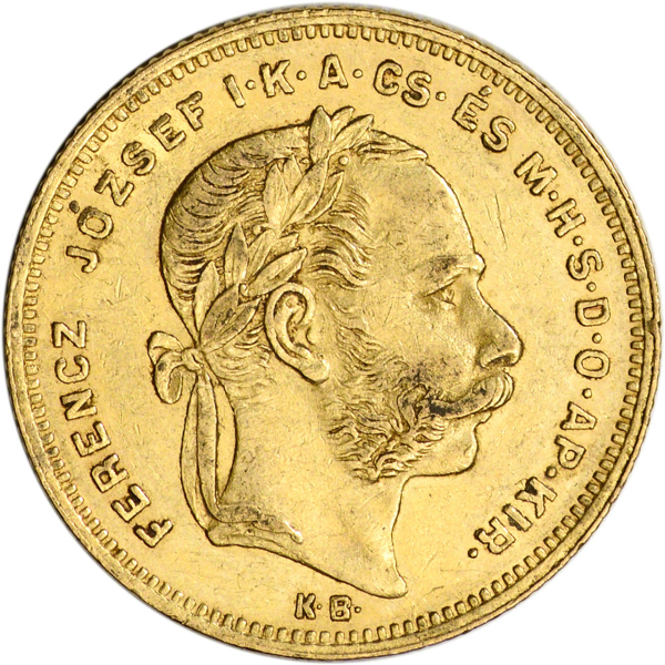 20 FRANC HUNGARY 8 FORINT - Obverse