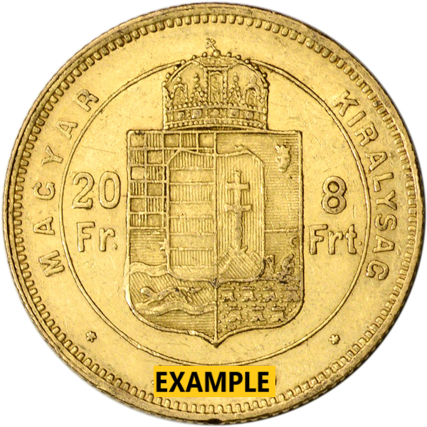 20 FRANC HUNGARY 8 FORINT - Reverse