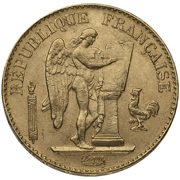 20 FRANC FRENCH GOLD ANGEL - Obverse