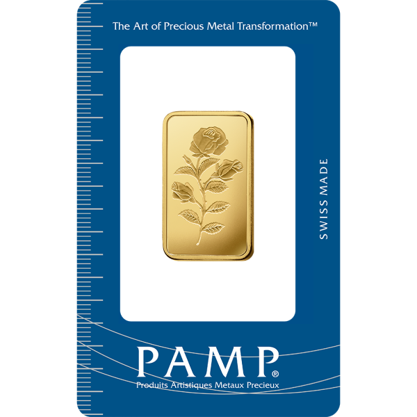 20 GRAM GOLD BAR PAMP ROSA - Obverse