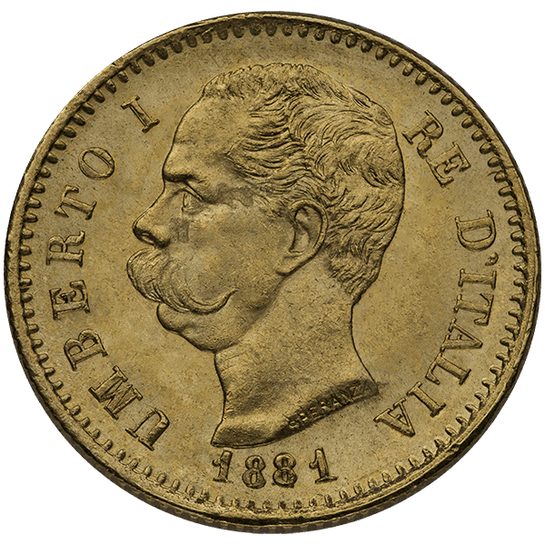 20 LIRA ITALIAN GOLD COIN - Reverse