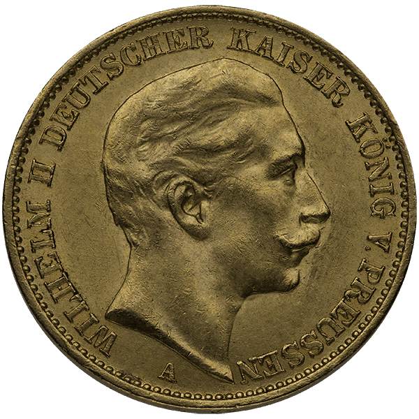 20 MARK GERMAN GOLD COIN - Reverse