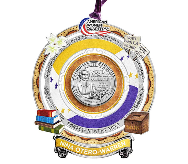 American Women Quarters 2022 Ornament - Nina Otero-Warren