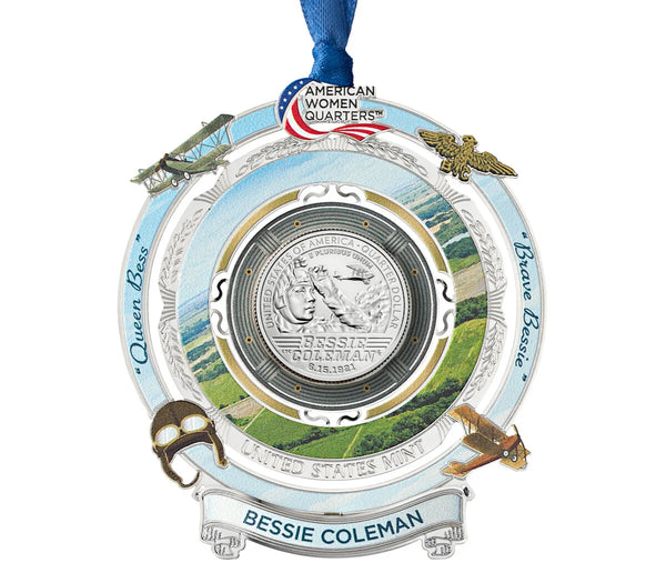 American Women Quarters 2023 Ornament - Bessie Coleman