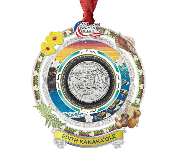 American Women Quarters 2023 Ornament - Edith Kanaka?ole